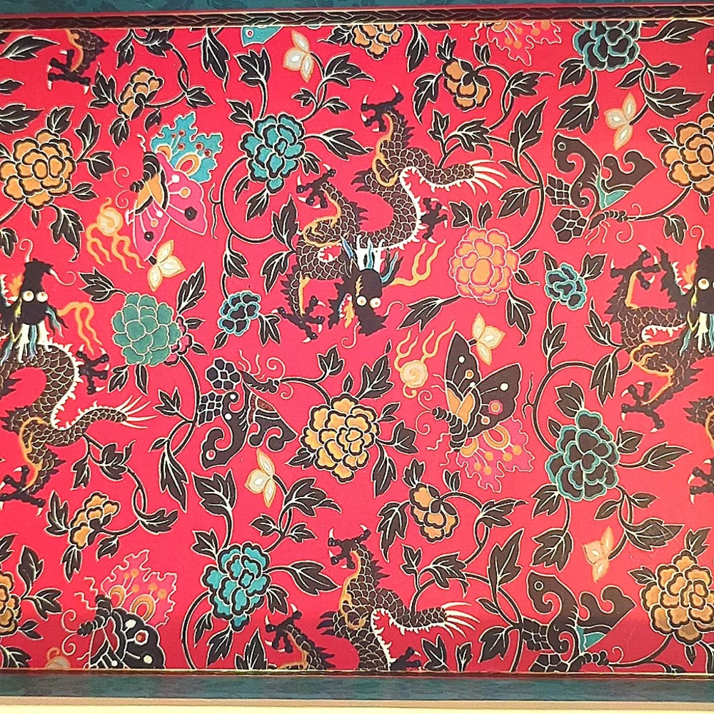 Pier 1 Imports Chinese Dragon Decorative Book Box Secret Storage